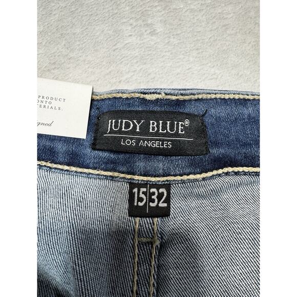Judy Blue Wide Leg Jeans Mid Wash Quiet Luxury SZ 15 NWT - Picture 5 of 12